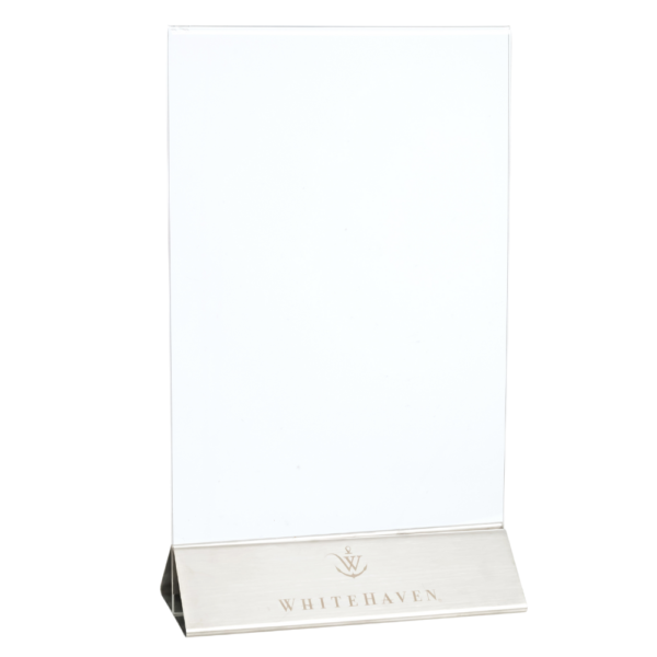 Stainless Steel Acrylic Menu Holder
