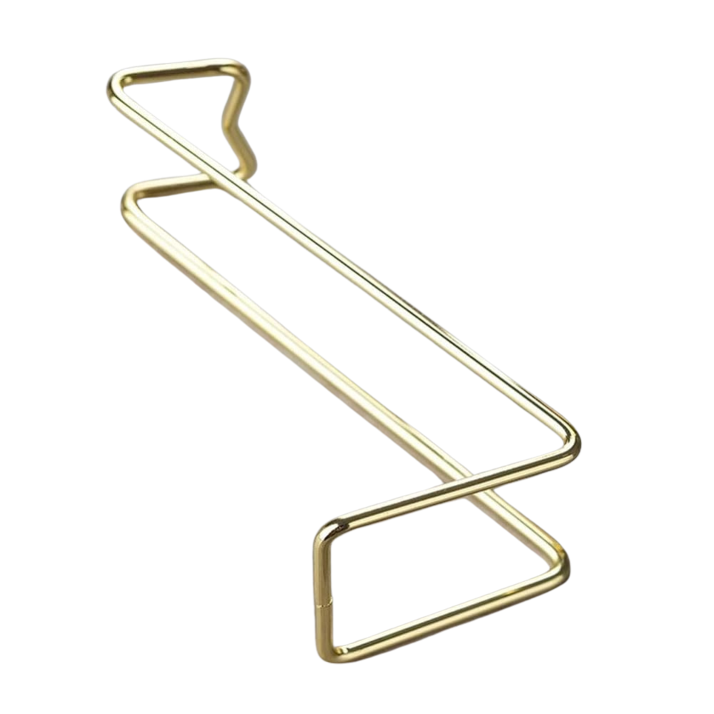 WNG-3008-Metal-Wine-Rack-3-Gold Chromed Stainless Steel Metal Wine Rack