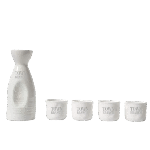 White Japanese Sake Set #2