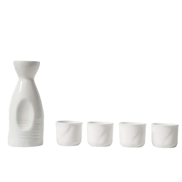 White Japanese Sake Set #2