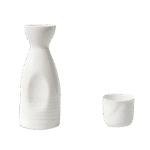 White Japanese Sake Set #2