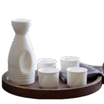White Japanese Sake Set #2