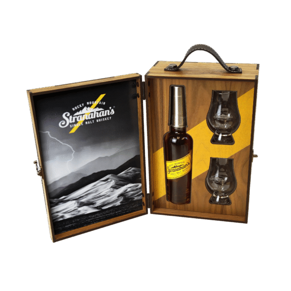 Clamshell Whiskey Box with Print Insert