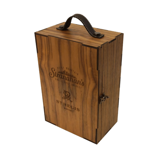 Clamshell Whiskey Box with Print Insert