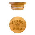 Whiskey Glass Wood Topper