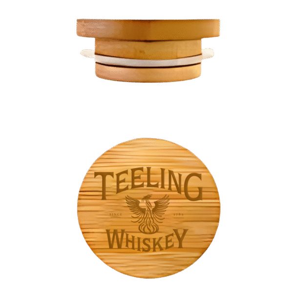Whiskey Glass Wood Topper