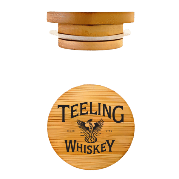 Whiskey Glass Wood Topper