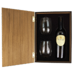 Walnut Hinge Wine Glass Gift Set