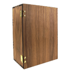 Walnut Hinge Wine Glass Gift Set