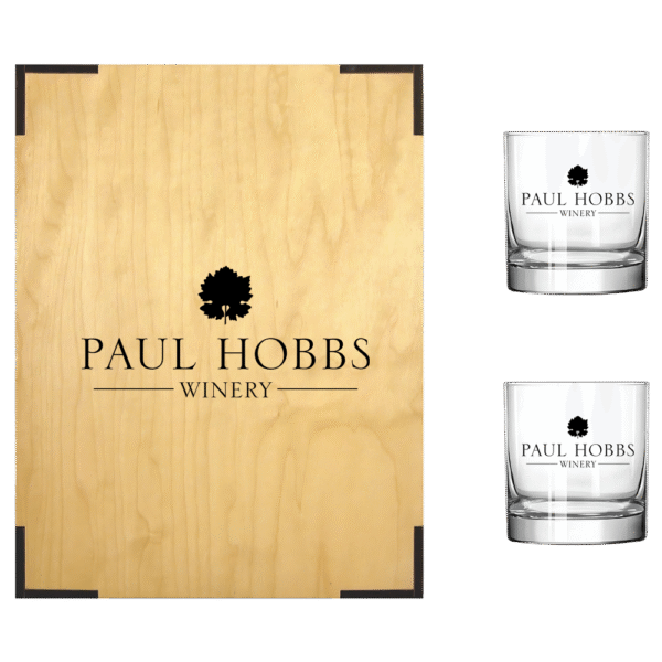 Liquor Bottle and Rocks Glasses Gift Box