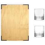 Liquor Bottle and Rocks Glasses Gift Box