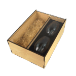 Maple Wine Glass and Bottle Gift Set