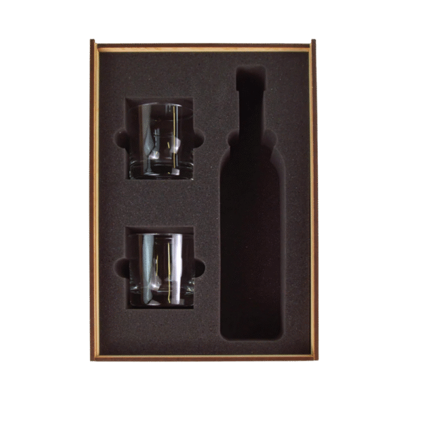 Walnut Slide Top Liquor Gift Set