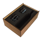Walnut Slide Top Liquor Gift Set