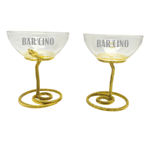 Snake Stemmed Margarita Glass