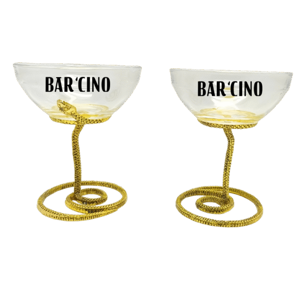 Snake Stemmed Margarita Glass