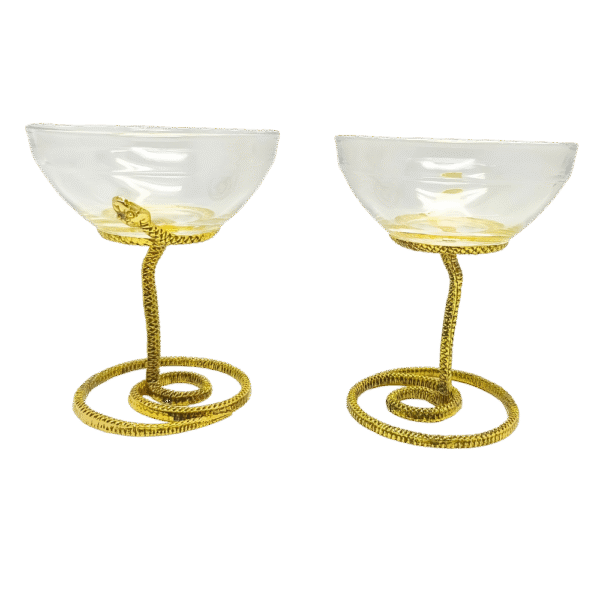 Snake Stemmed Margarita Glass