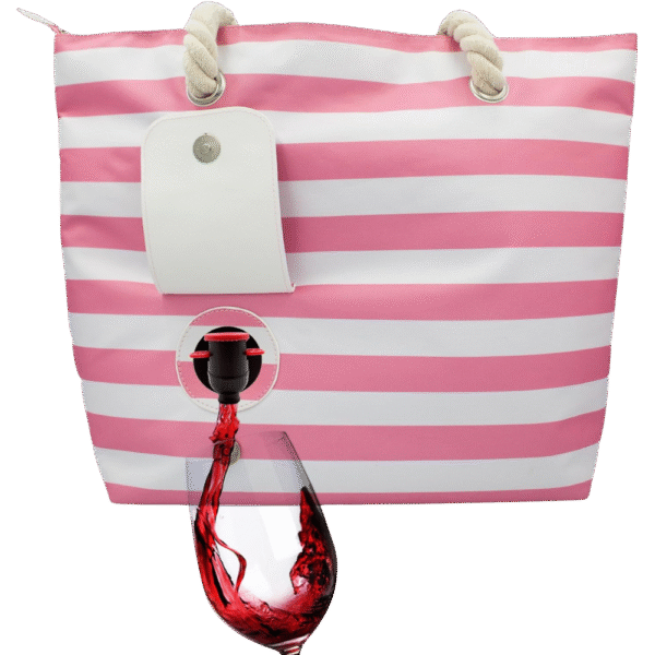 Wine Tote Bag Cooler with Hidden Spout
