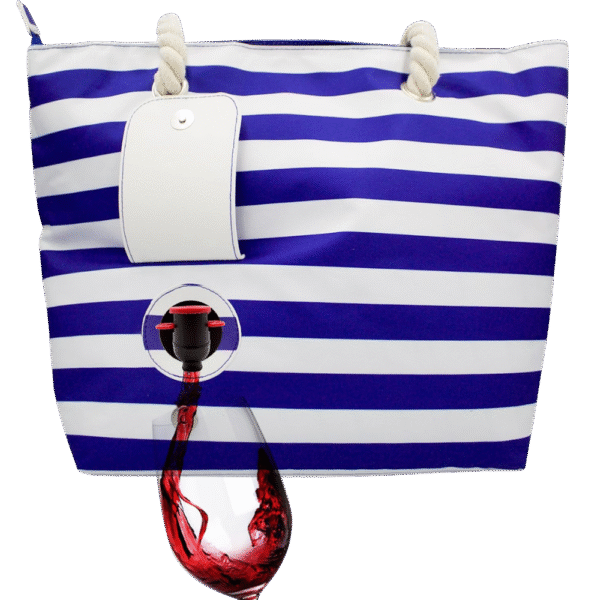 Wine Tote Bag Cooler with Hidden Spout