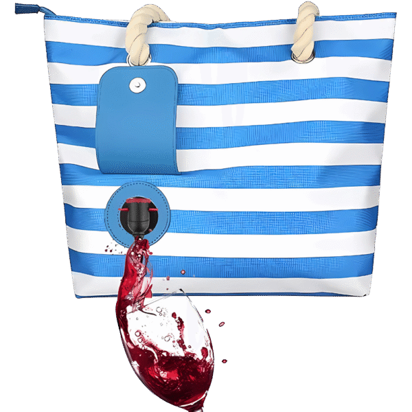 Wine Tote Bag Cooler with Hidden Spout