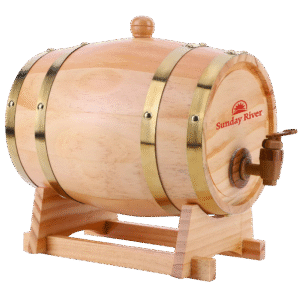 3L Oak Barrel Dispenser