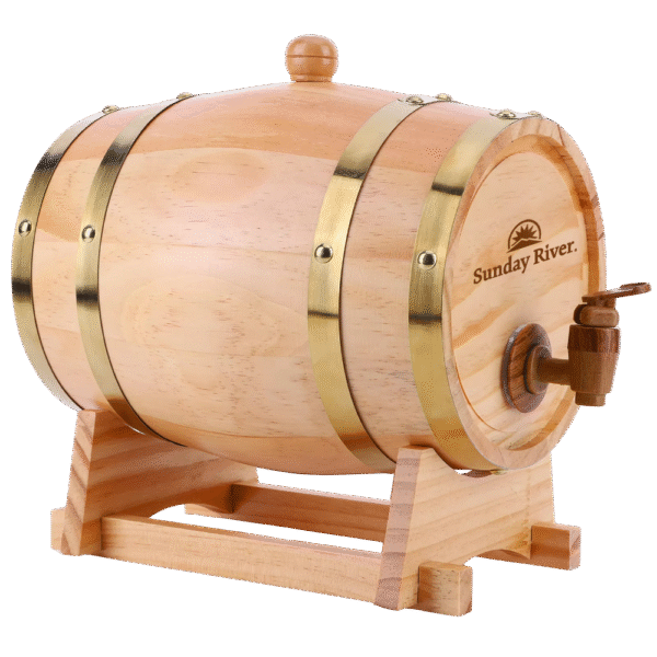【新品】LAPHROAIG wood Barrel 3L Wholesale 3L Oak Barrel Dispenser - Wine-n-Gear