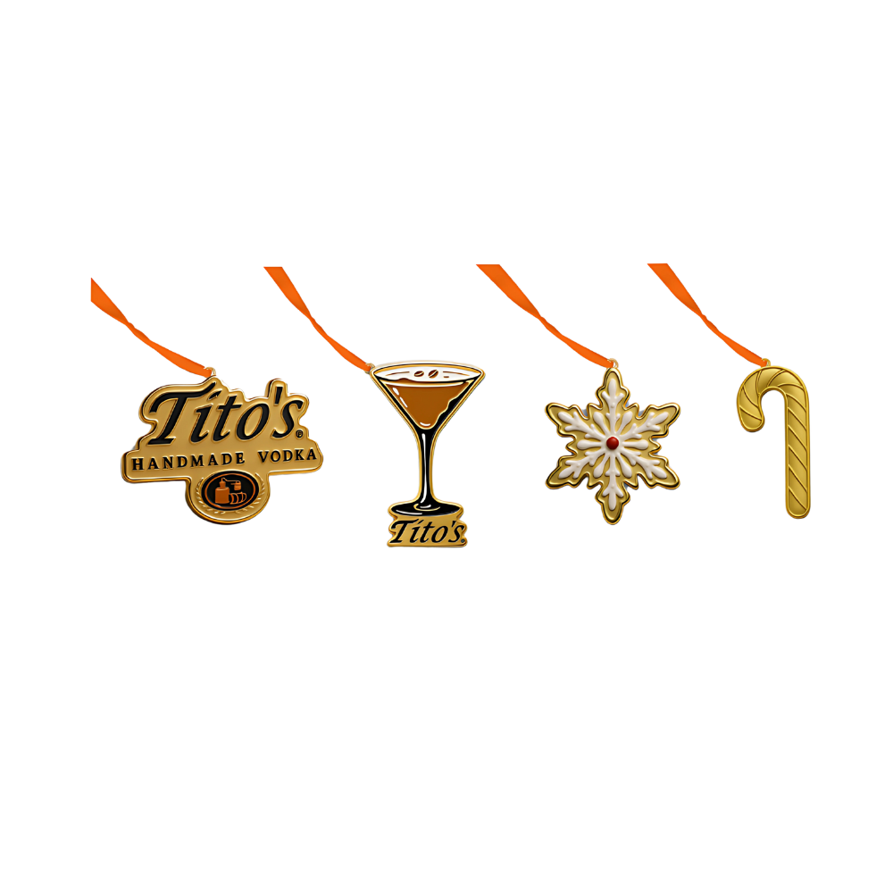 4-Pack Custom Molded Enamel Drink Charms with Box