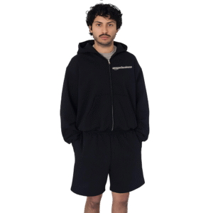 Mid-Weight Crop Zip Hoodie