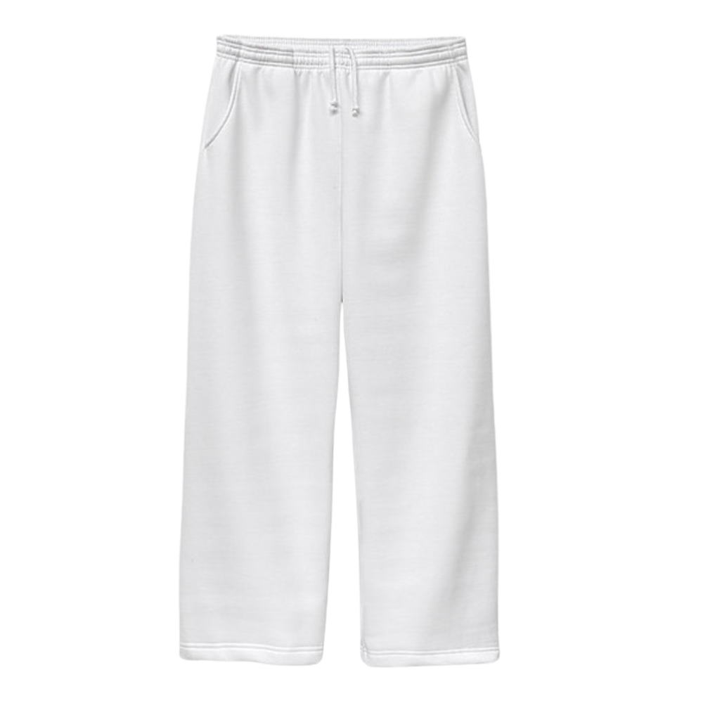 WNG-3183-Mid-Weight-Open-Bottom-Sweats-5-White Mid-Weight Open Bottom Sweats