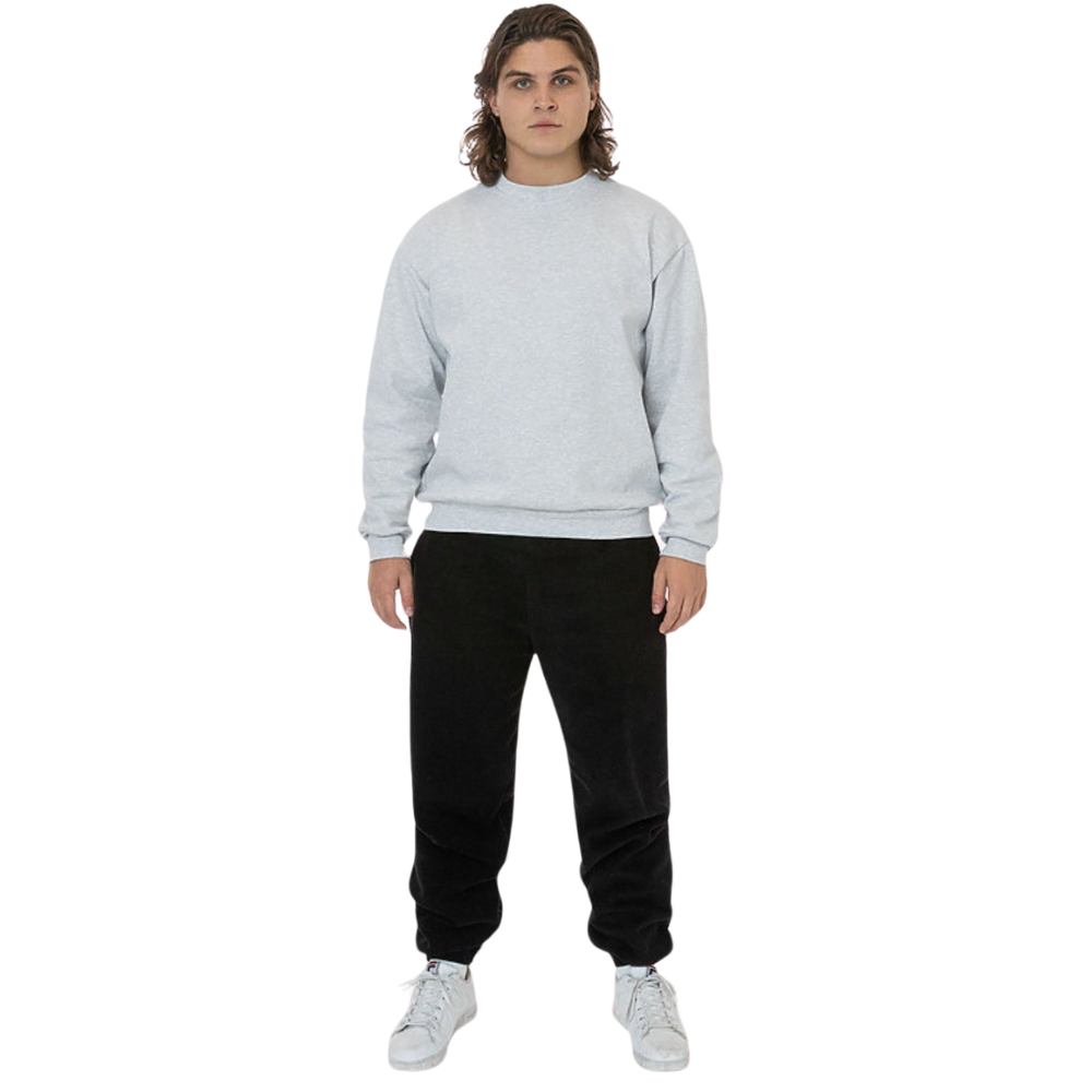 WNG-3187-Polar Fleece-Sweatpants-6-Black Polar Fleece Unisex Sweatpants