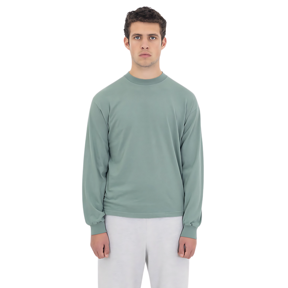 WNG-3195-Long-Sleeve-GD-Crew-Neck-2-Atlantic Green Long Sleeve GD Unisex Crew Neck