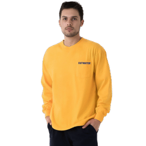 Long Sleeve Unisex Pocket Crew