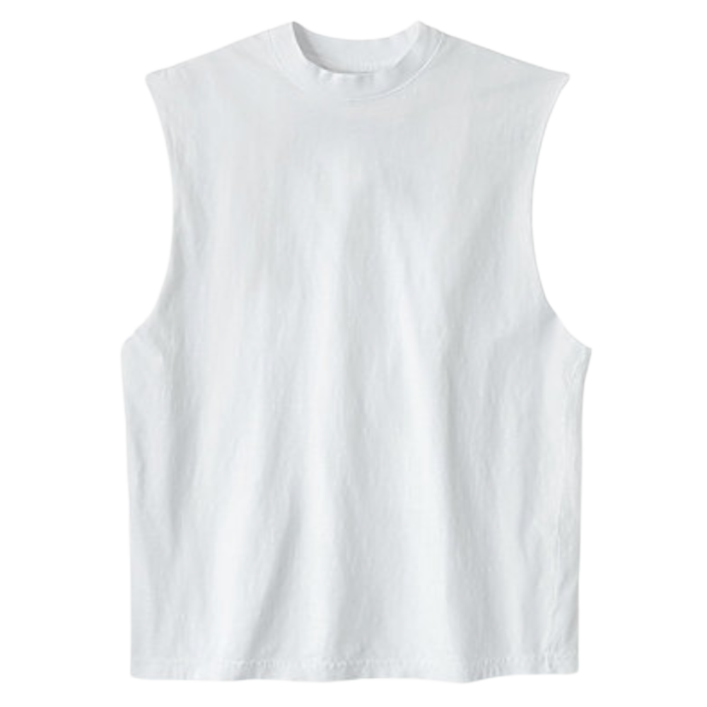WNG-3201-Sleeveless-Tee-6-White Sleeveless Unisex Tee