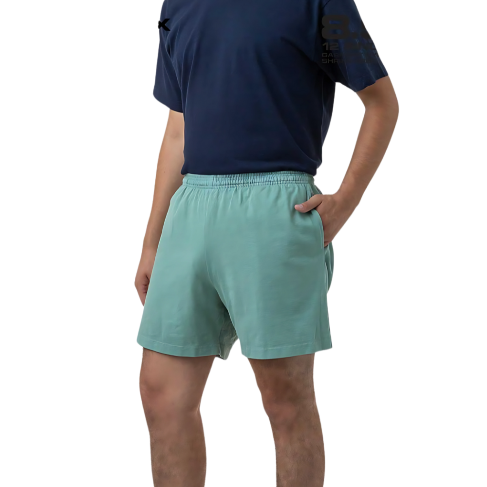 WNG-3207-Heavy Jersey-Gym-Shorts-2-Atlantic Green Heavy Jersey Gym Shorts