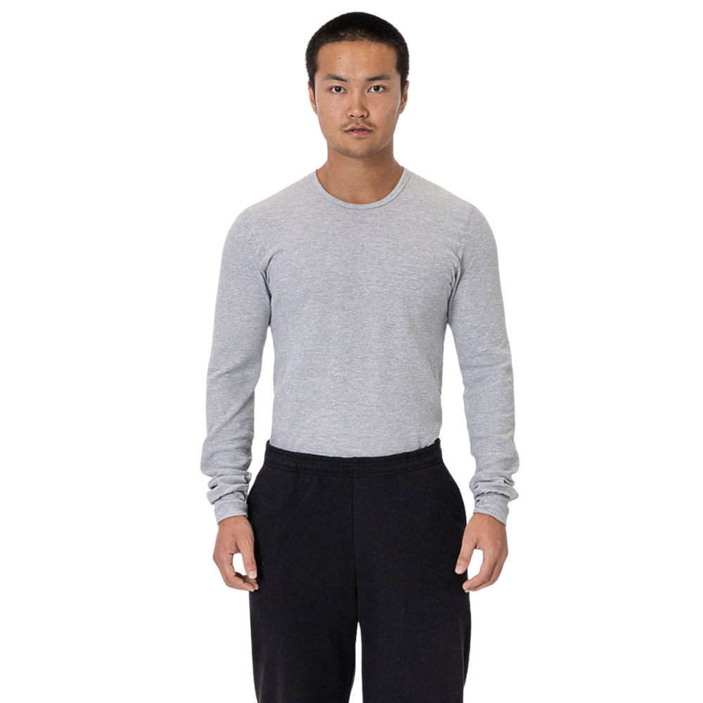 WNG-3221-Long-Sleeve-Baby-Thermal-3-Heather Gray Long Sleeve Baby Thermal