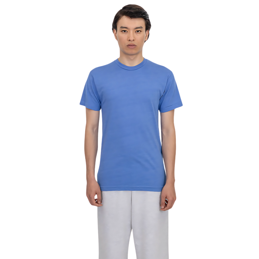 WNG-3226-Poly-Cotton-Crew-2-Heather Lake Blue Poly Cotton Crew