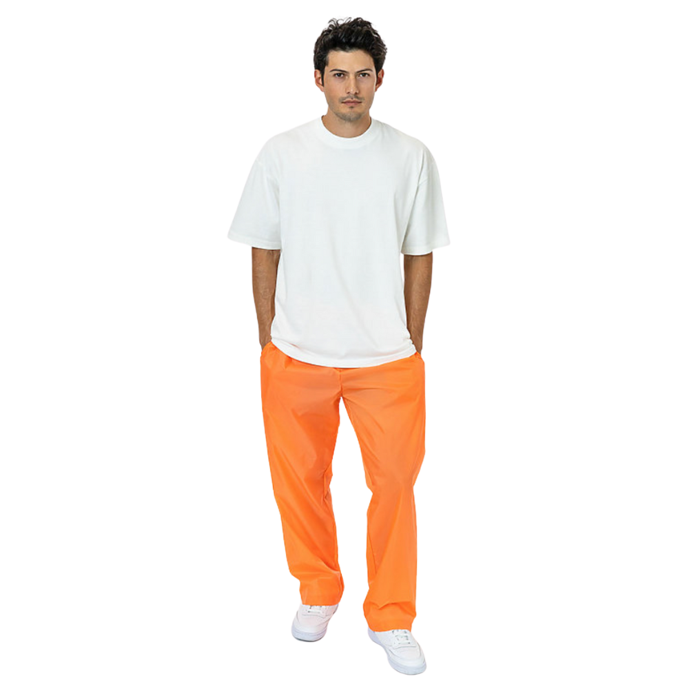 WNG-3232-Wide-Leg-Nylon-Taffeta-Pants-10-orange Wide Leg Nylon Taffeta Pants
