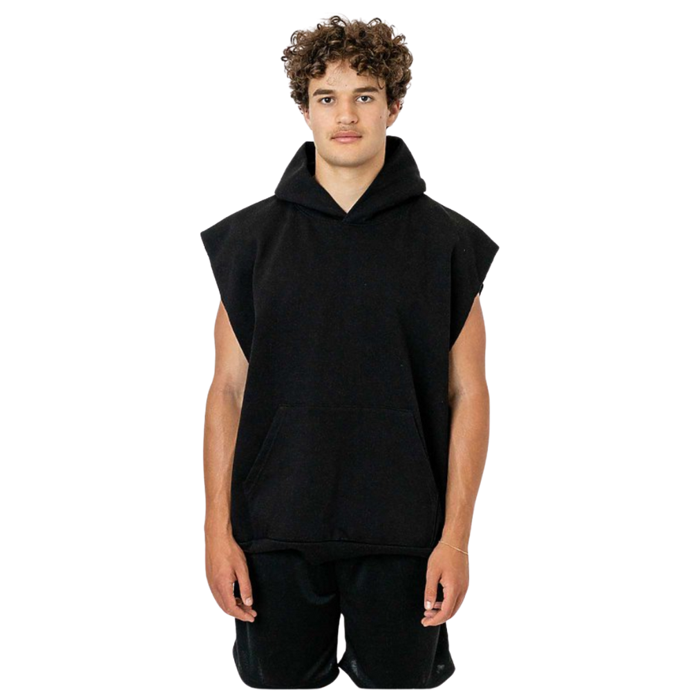 WNG-3250-Sleeveless-Hood-Pullover-3-Black Sleeveless Hood Pullover