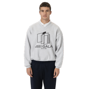 Heavy Fleece V-Neck Sweatshirt