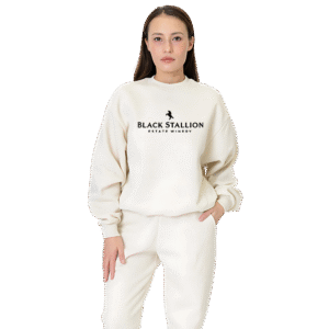 Mid-Weight Poly Cotton Fleece Wide Crew