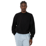 Mid-Weight Poly Cotton Fleece Wide Crew