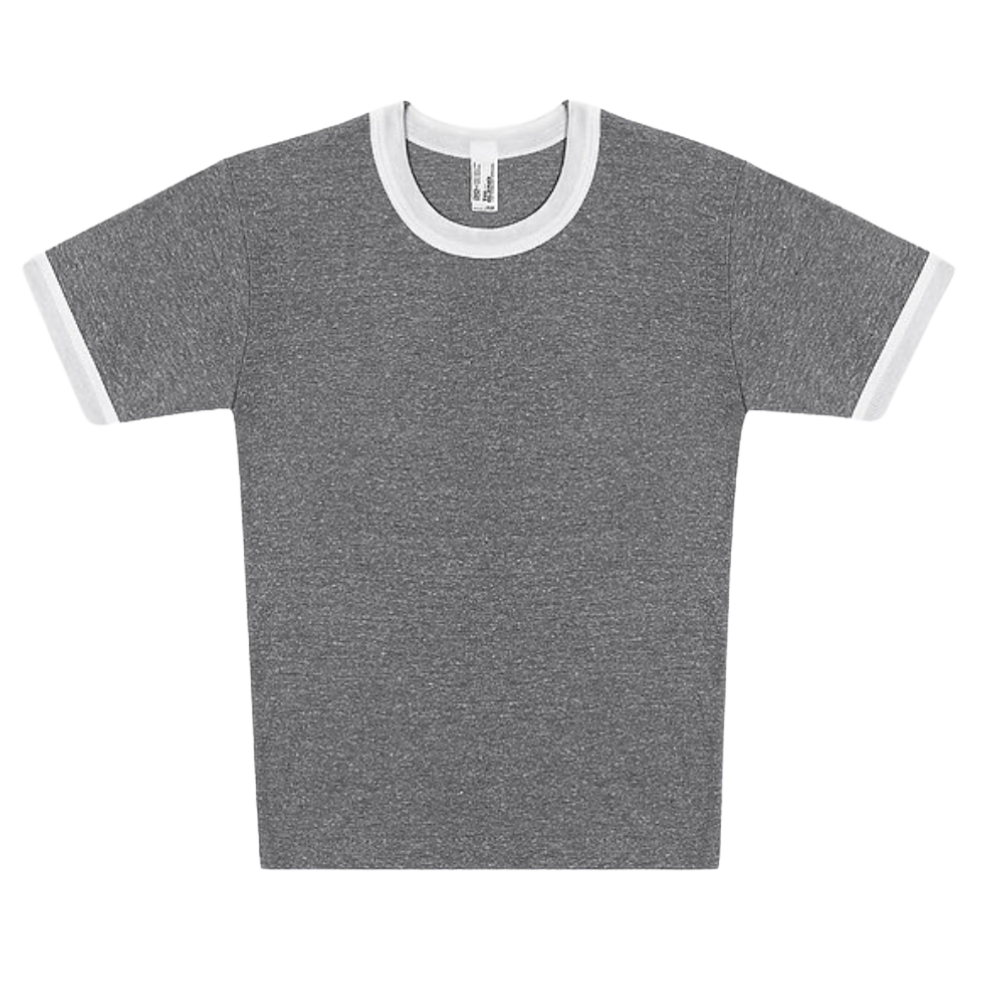 WNG-3281-Women's Tri-blend-Rib-Ringer-Tee-3-Athletic Gray_White Women's Tri-Blend Rib Ringer Tee