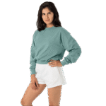 Long Sleeve Crop Mock Neck