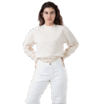Long Sleeve Crop Mock Neck