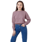 Long Sleeve Crop Mock Neck
