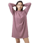 Long Sleeve Mock Neck Dress