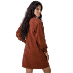 Long Sleeve Mock Neck Dress