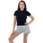 Rib Mock Neck Top