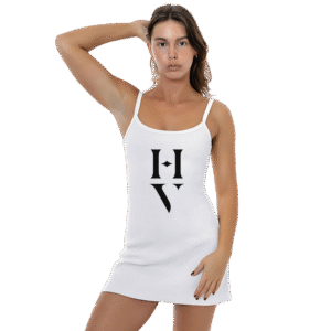 Heavy Rib Spaghetti Mini Dress