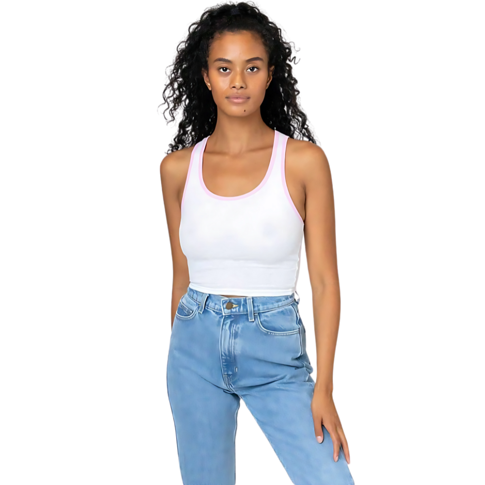WNG-3303-Rib-Crop-Tank-2-WhiteBabyPink Rib Crop Tank